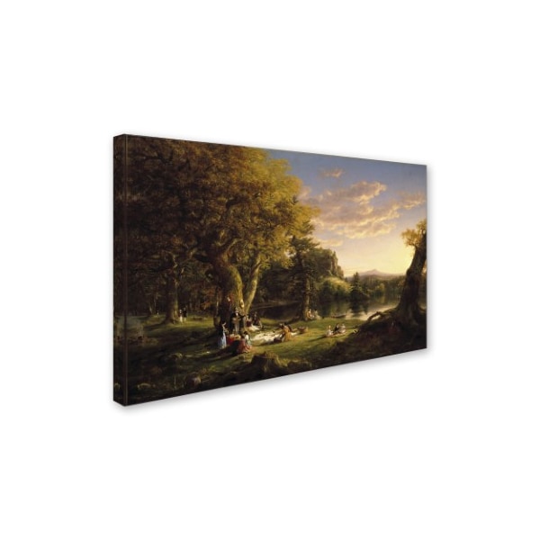 Thomas Cole 'The Picnic' Canvas Art,16x24